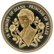 5 Dollars - Elizabeth II Princess Diana, Cook Islands, 2017 reverse image