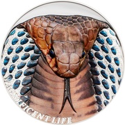 5 Dollars - Elizabeth II Cobra, Cook Islands, 2017 reverse image