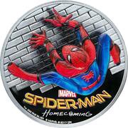 5 Dollars - Elizabeth II Spider-Man Homecoming, Cook Islands, 2017 reverse image