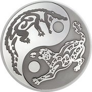 5 Dollars - Elizabeth II Crocodile and Jaguar reverse image