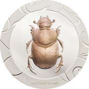 5 Dollars - Elizabeth II Solitary Flame, Cook Islands, 2017 reverse image