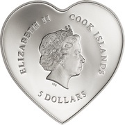 5 Dollars - Elizabeth II Valentine’s Day obverse image