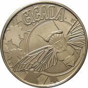 1 Dollar - Elizabeth II 4th Portrait - Young Collectors - Cicada, Australia, 2010 reverse image