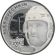 5 Dollars - Elizabeth II Alex Ovechkin, Cook Islands, 2017 reverse image
