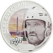 5 Dollars - Elizabeth II Alex Ovechkin, Cook Islands, 2017 reverse image