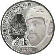 5 Dollars - Elizabeth II Dustin Byfuglien, Cook Islands, 2017 reverse image
