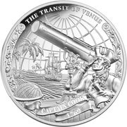 5 Dollars - Elizabeth II Captain Cook: Transit of Venus, Cook Islands, 2018 reverse image