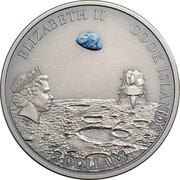 5 Dollars - Elizabeth II Moon Landing obverse image