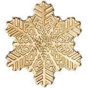 5 Dollars Golden Snowflake, Cook Islands, 2019 reverse image