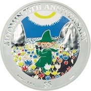 5 Dollars - Elizabeth II Moomin, Cook Islands, 2020 reverse image