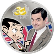 5 Dollars - Elizabeth II Mr. Bean, Cook Islands, 2020 reverse image