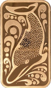 1 Dollar - Elizabeth II 4th Portrait - Dolphin Dreaming, Australia, 2010 reverse image