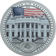 5 Dollars - Elizabeth II White House, Cook Islands, 2020 reverse image