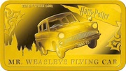 5 Dollars - Elizabeth II Mr. Weasley's Flying Car, Cook Islands, 2020 reverse image