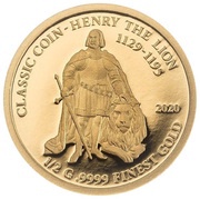 5 Dollars - Elizabeth II Henry the Lion, Cook Islands, 2020 reverse image