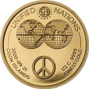 5 Dollars - Elizabeth II Peace, Cook Islands, 2020 reverse image