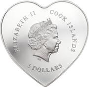 5 Dollars - Elizabeth II Valentine’s Day obverse image