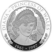 5 Dollars - Elizabeth II Princess Diana, Cook Islands, 2021 reverse image