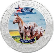 5 Dollars - Elizabeth II Appaloosa, Cook Islands, 2021 reverse image