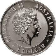 1 Dollar - Elizabeth II 4th Portrait - Australian Kookaburra obverse image