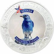 5 Dollars - Elizabeth II Mountain Bluebird, Cook Islands, 2021 reverse image