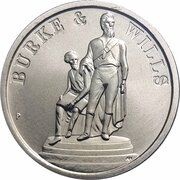 1 Dollar - Elizabeth II 4th Portrait - Burke and Wills 150 Years, Australia, 2010 reverse image