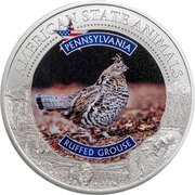 5 Dollars - Elizabeth II Ruffed Grouse, Cook Islands, 2021 reverse image