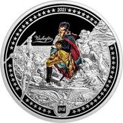 5 Dollars - Elizabeth II George Washinton, Cook Islands, 2021 reverse image