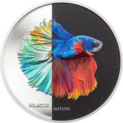 5 Dollars - Elizabeth II Fighting Fish, Cook Islands, 2021 reverse image