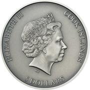 5 Dollars - Elizabeth II La Ciénega Meteorite obverse image