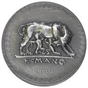 5 Dollars - Elizabeth II Romulus and Remus, Cook Islands, 2021 reverse image