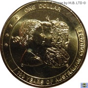 1 Dollar - Elizabeth II 4th Portrait - Australian Coinage reverse image