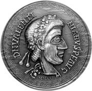 5 Dollars - Elizabeth II Valentinian III, Cook Islands, 2021 reverse image