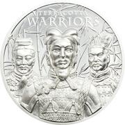 5 Dollars - Elizabeth II Terracotta Warriors, Cook Islands, 2021 reverse image