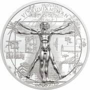 5 Dollars - Elizabeth II Vitruvian Man, Cook Islands, 2021 reverse image