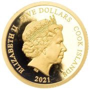5 Dollars - Elizabeth II Captain America obverse image