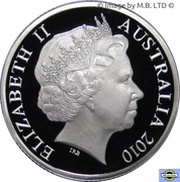 1 Dollar - Elizabeth II 4th Portrait - Australian Coinage - Silver Proof obverse image