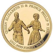 5 Dollars - Elizabeth II Dancing in Ottawa, Cook Islands, 2021 reverse image