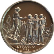 1 Dollar - Elizabeth II 4th Portrait - Sydney Cove Medallion - Silver Proof - High Relief, Australia, 2010 reverse image