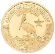 5 Dollars - Elizabeth II Brown Pelican, Cook Islands, 2021 reverse image