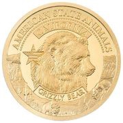 5 Dollars - Elizabeth II Grizzly Bear, Cook Islands, 2021 reverse image