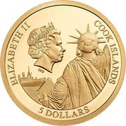 5 Dollars - Elizabeth II Miss Liberty obverse image