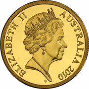 1 Dollar - Elizabeth II 5th Portrait - Gottwald Proof Gold obverse image