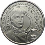 1 Dollar - Elizabeth II 4th Portrait - Lachlan Macquarie, Australia, 2010 reverse image
