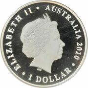 1 Dollar - Elizabeth II 4th Portrait - Saltwater Crocodile - Northern Territory obverse image