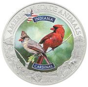 5 Dollars - Elizabeth II Cardinal, Cook Islands, 2022 reverse image