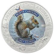5 Dollars - Elizabeth II Grey Squirrel, Cook Islands, 2022 reverse image