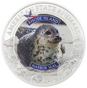 5 Dollars - Elizabeth II Harbor Seal, Cook Islands, 2022 reverse image