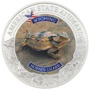5 Dollars - Elizabeth II Horned Lizard, Cook Islands, 2022 reverse image