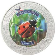 5 Dollars - Elizabeth II Ladybug, Cook Islands, 2022 reverse image